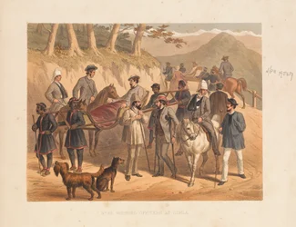 Officiers blessés à Simla, 1857