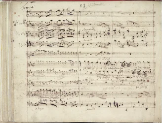 Une des deux pages du manuscrit de l