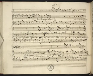 Partition autographe de Semele de Haendel