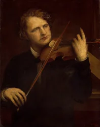 Une étude à la lumière de la lampe : Herr Joachim