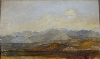 Les montagnes de Carrare depuis Pise