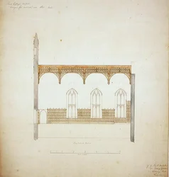 New College Oxford: Conception pour le toit de la nouvelle salle