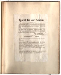 Appel pour nos soldats, Ohio [dans un album], vers 1861-1865