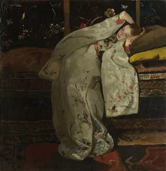 Fille en kimono blanc, 1894