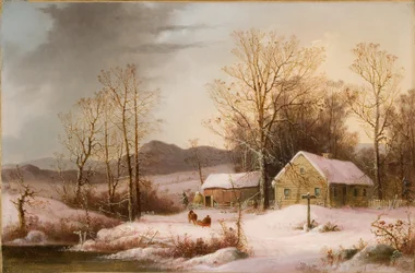 Ferme en hiver 1860