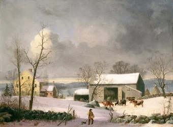 Hiver à la campagne, vers 1858 (huile sur toile)