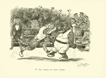 M Tigre remporta une victoire eclatante (litho)