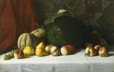 Nature morte de fruits sur une table, 1882