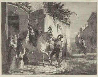 La fête de Saint Antoine à Rome, exposition de l