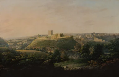 Vue étendue de Richmond, Yorkshire