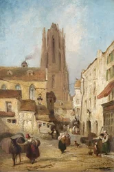 Scène de rue à Francfort, Allemagne