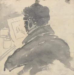 Étude de J.M.W. Turner en train de dessiner