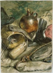 Nature morte avec cruche brune