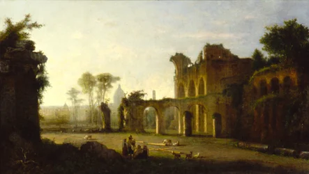 Vue du Temple de la Paix dans le Forum Romain