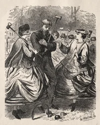 Notre partie de croquet, 1864