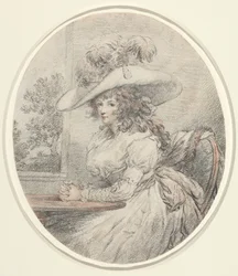 Anne Ward Morland, vers 1786 (graphite)