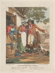 La fille de la campagne à la maison