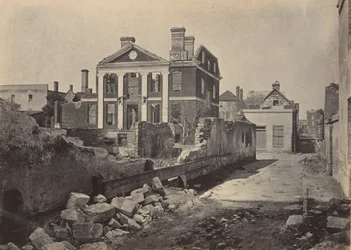 Ruines du manoir Pinckney, Charleston, Caroline du Sud, années 1860