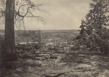 Le champ de bataille de Peach Tree Creek, Géorgie, années 1860