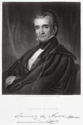 James Knox Polk, gravé par Henry Bryan Hall (1808-84)