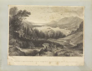 Lacs Derwent et Bassenthwaite, - Keswick et Skiddaw au loin, Cumberland