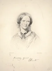 Charlotte Brontë, gravée par Walker & Boutall