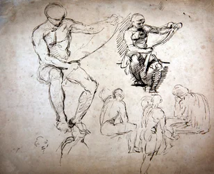 Hommes nus - études pour les Anciens