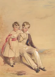 Portrait de deux enfants, 1837