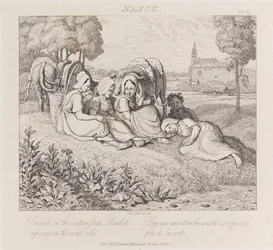 Paysans revenant du marché, Nancy, c.1821
