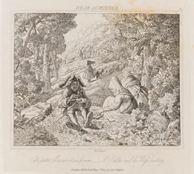Colporteur et sa femme près de Jumièges, vers 1821