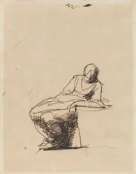 Une femme assise