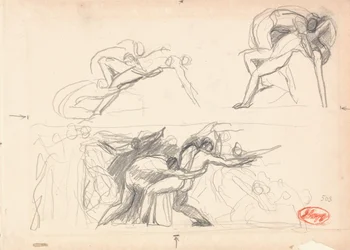 Étude de composition figurative ; L