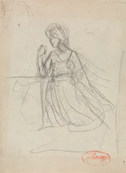 Femme agenouillée
