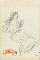 Paysanne assise