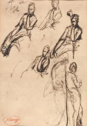 Figures assises et debout