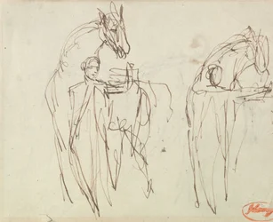 Esquisses pour « Un homme et son cheval »
