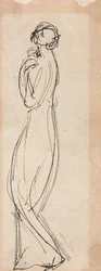 Figure féminine debout