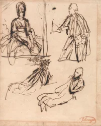 Études pour les portraits d