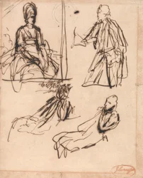 Études pour les portraits d