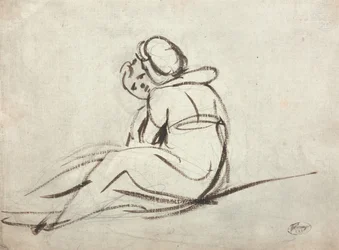 Deux enfants enlacés