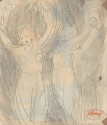 Deux figures féminines