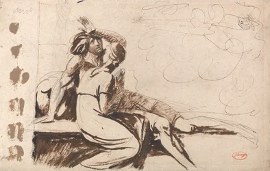 Deux amants (Un homme se réveillant d