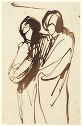 Deux personnages debout