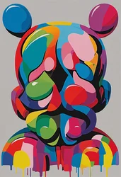 Color Burst, 2024 (acrylique sur toile)