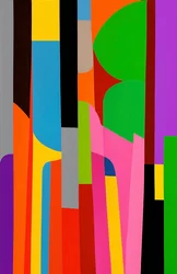 Perspectives changeantes, 2025 (acrylique sur toile)