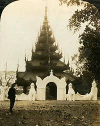 Pagode birmane, Eden Gardens, Calcutta, vers 1909