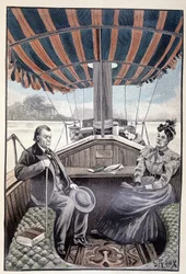 À bord de leur yacht à vapeur (page 384) dans « Le Testament d