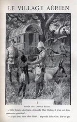 Illustration dans « Le village aérien » de Jules Verne