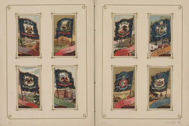 Drapeaux de toutes les nations et des États-Unis d