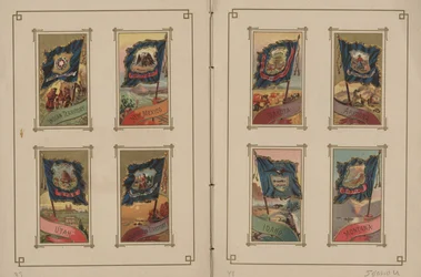 Drapeaux de toutes les nations et des États-Unis d